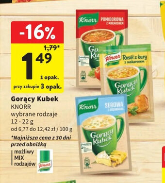 Intermarche Gorący Kubek KNORR 12-22g oferta