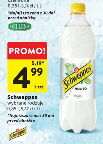 Intermarche Schweppes 0,85 l oferta