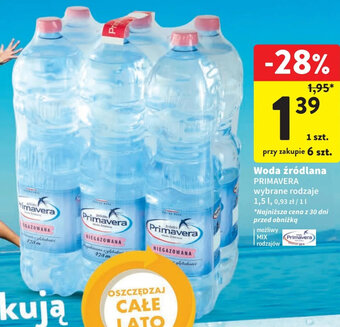 Intermarche Woda źródlana PRIMAVERA 1,5l oferta