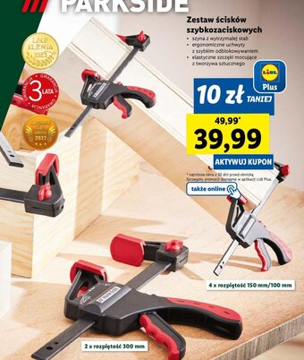 Lidl III PARKSIDEⓇ Zestaw ścisków szybkozaciskowych oferta