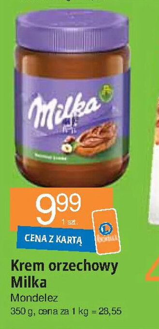 E.Leclerc Mondelez Krem orzechowy Milka 100 g oferta