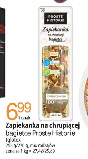 E.Leclerc Iglotex Zapiekanka na chrupiącej bagietce Proste Historie 255/270g oferta