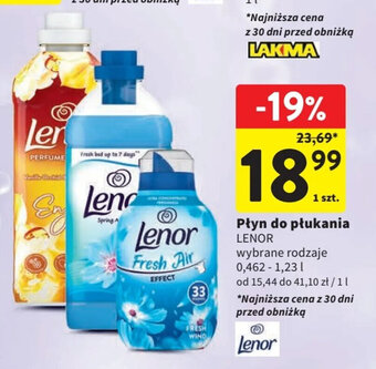 Intermarche Płyn do płukania LENOR 0,462-1,23l oferta