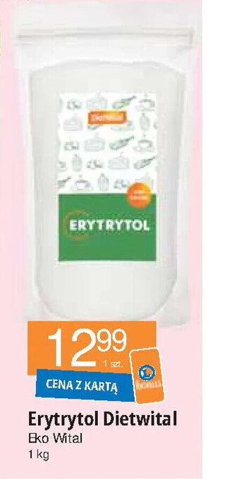 E.Leclerc Eko Wital Erytrytol Dietwital 1kg oferta