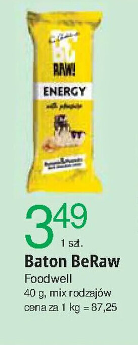 E.Leclerc Foodwell Baton BeRaw 40g oferta