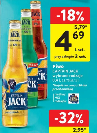 Intermarche Piwo CAPTAIN JACK 0,4l oferta
