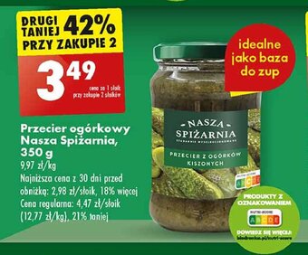Biedronka Przecier z ogórków kiszonych oferta