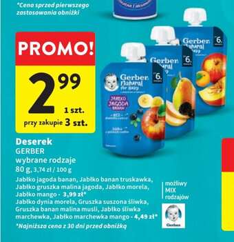 Intermarche Deserek GERBER 80g oferta