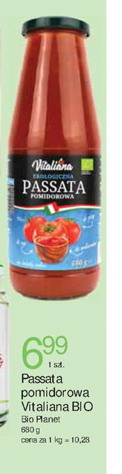 E.Leclerc Bio Planet Passata pomidorowa Vitaliana BIO 680g oferta