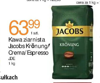 E.Leclerc Kawa ziarnista Jacobs Krönung/ Crema/Espresso 1 kg oferta