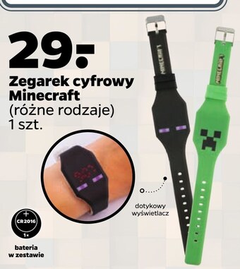 Zegarek minecraft