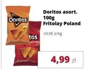Torimpex Doritos nacho chipsy kukurydziane o smaku serowym 100 g oferta