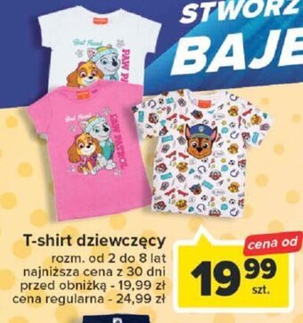 Carrefour T-shirt dziewczęcy oferta