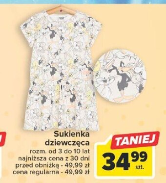 Carrefour Sukienka dziewczęca oferta
