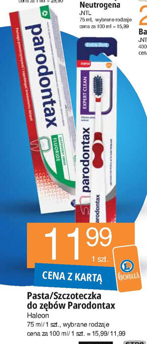 E.Leclerc Pasta/Szczoteczka do zębów Parodontax 75 ml/ 1 szt. oferta