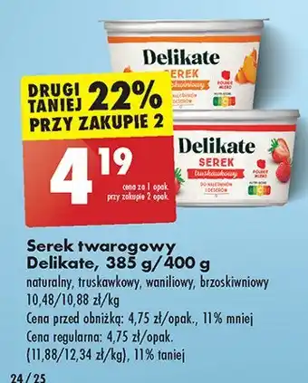 Biedronka Serek twarogowy waniliowy oferta