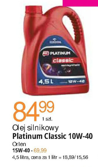 E.Leclerc Olej silnikowy Platinum Classic 10W-40 oferta