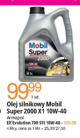 Olej silnikowy Mobil Platinum Classic 10W-40 Super 2000 X1 10W-40