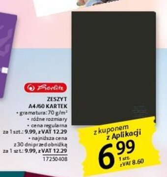 Selgros ZESZYT A4/60 KARTEK oferta