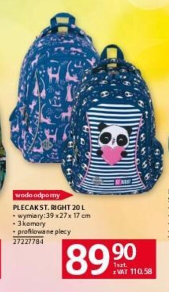 Selgros PLECAK ST. RIGHT 20 L oferta