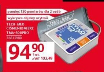 Selgros TECH-MED CIŚNIENIOMIERZ TMA-500PRO oferta