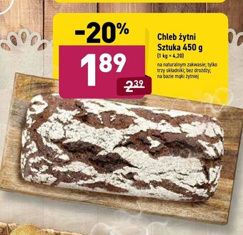 ALDI Chleb żytni 450g oferta