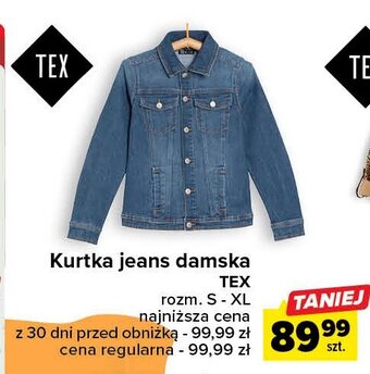 Carrefour Kurtka damska jeansowa s-xl oferta