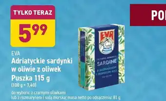 ALDI Adriatyckie sardynki w oliwie z oliwek 115g oferta