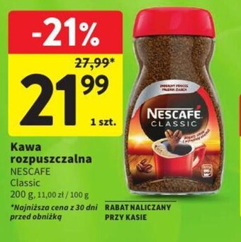 Intermarche Kawa rozpuszczalna NESCAFE 200g oferta