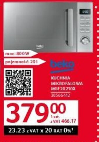 Selgros KUCHNIA MIKROFALOWA MGF20210X oferta