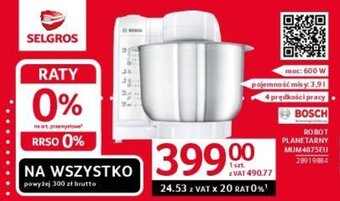 Selgros ROBOT PLANETARNY MUM4875EU oferta