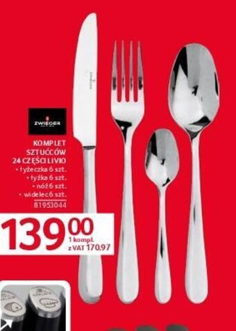 Selgros KOMPLET SZTUĆCÓW 24 CZĘŚCI LIVIO oferta