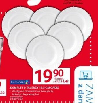 Selgros KOMPLET 6 TALERZY 19,5 CM CADIX oferta