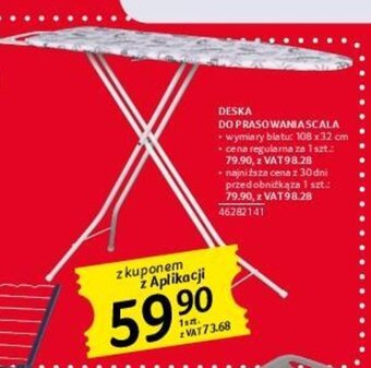 Selgros DESKA DO PRASOWANIA SCALA oferta