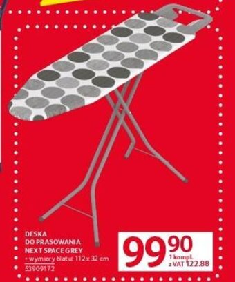 Selgros DESKA DO PRASOWANIA NEXT SPACE GREY oferta