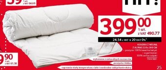 Selgros KOŁDRA Z WEŁNĄ Z ALPAKI 220x 200 CM oferta
