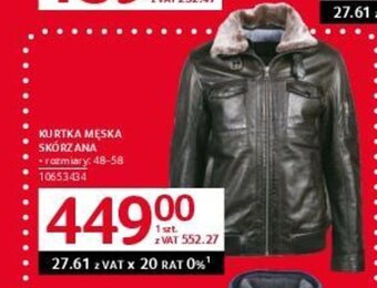 Selgros KURTKA MĘSKA SKÓRZANA oferta