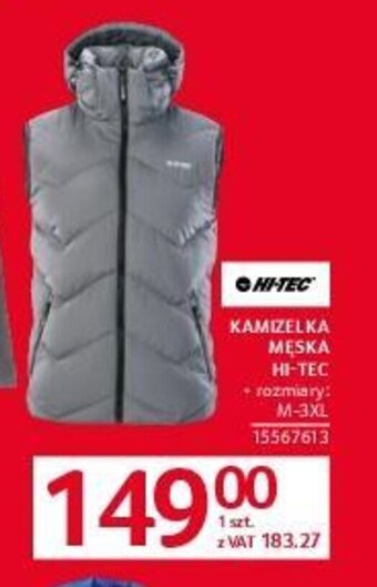 Selgros KAMIZELKA MĘSKA HI-TEC oferta