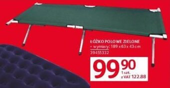 ŁÓŻKO POLOWE ZIELONE