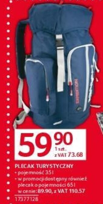 Selgros PLECAK TURYSTYCZNY oferta