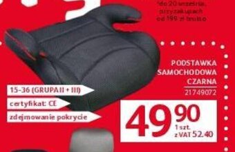 Selgros PODSTAWKA SAMOCHODOWA CZARNA oferta