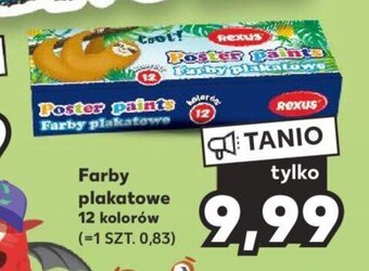 Kaufland Farby plakatowe 12 kolorów oferta