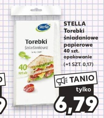 Kaufland STELLA Torebki śniadaniowe papierowe 40 szt. opakowanie oferta