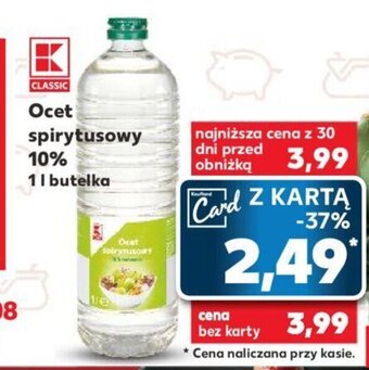 Kaufland Ocet spirytusowy 10% 1l oferta