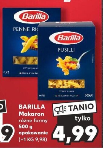 Kaufland BARILLA Makaron różne formy 500 g oferta