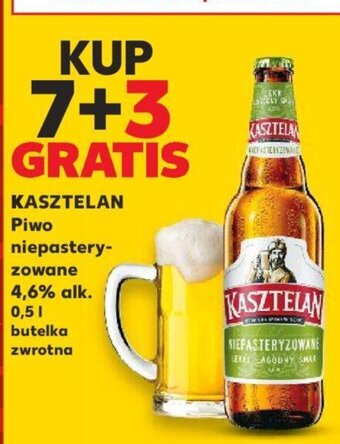 Kaufland KASZTELAN Piwo niepasteryzowane 4,6% 0,5l oferta