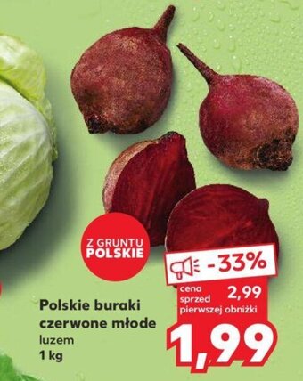 Kaufland Polskie buraki czerwone młode 1kg oferta