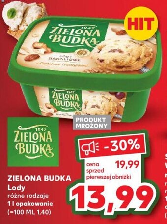 Kaufland ZIELONA BUDKA Lody 1l oferta