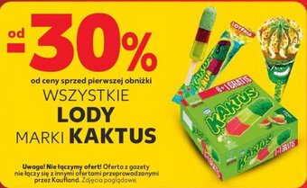 Kaufland WSZYSTKIE LODY MARKI KAKTUS oferta