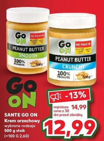 Kaufland SANTE GO ON Krem orzechowy 500 g oferta
